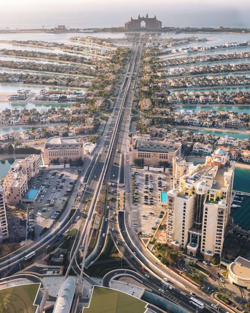 Vista aerea de los Emiratos