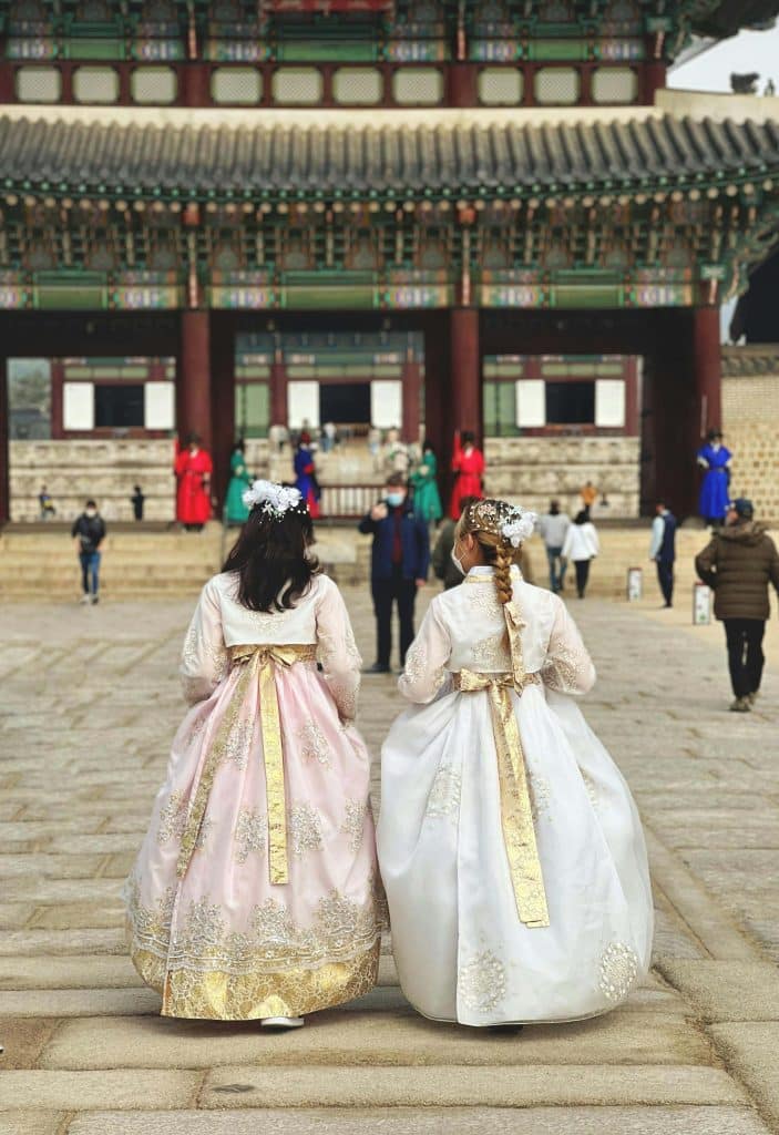 Hanbok típico Coreano