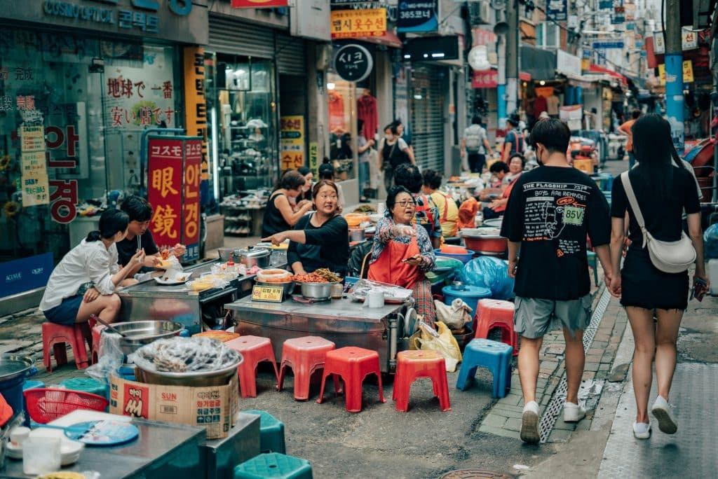 Mercado de pescado en Busan