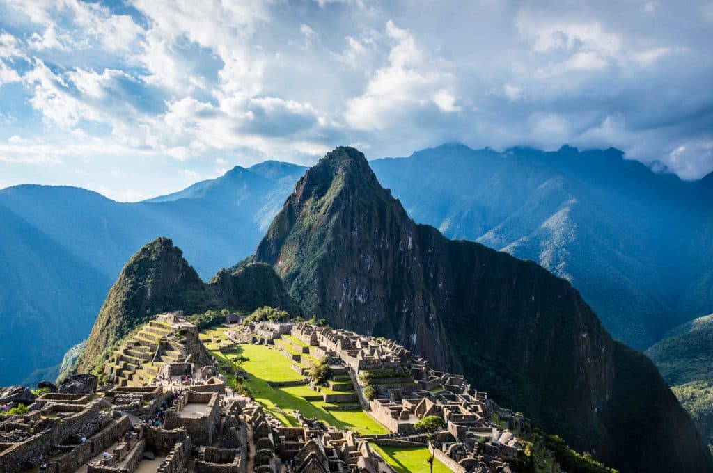Vista panorámica de viaje a Machu Picchu