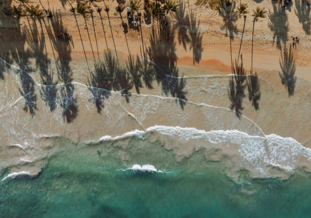 vista aerea de playa